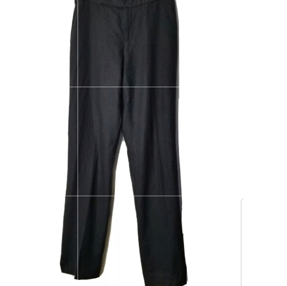 Ralph Lauren Collection Black 100% Cashmere Classic Logo Lined Trouser Pants 2